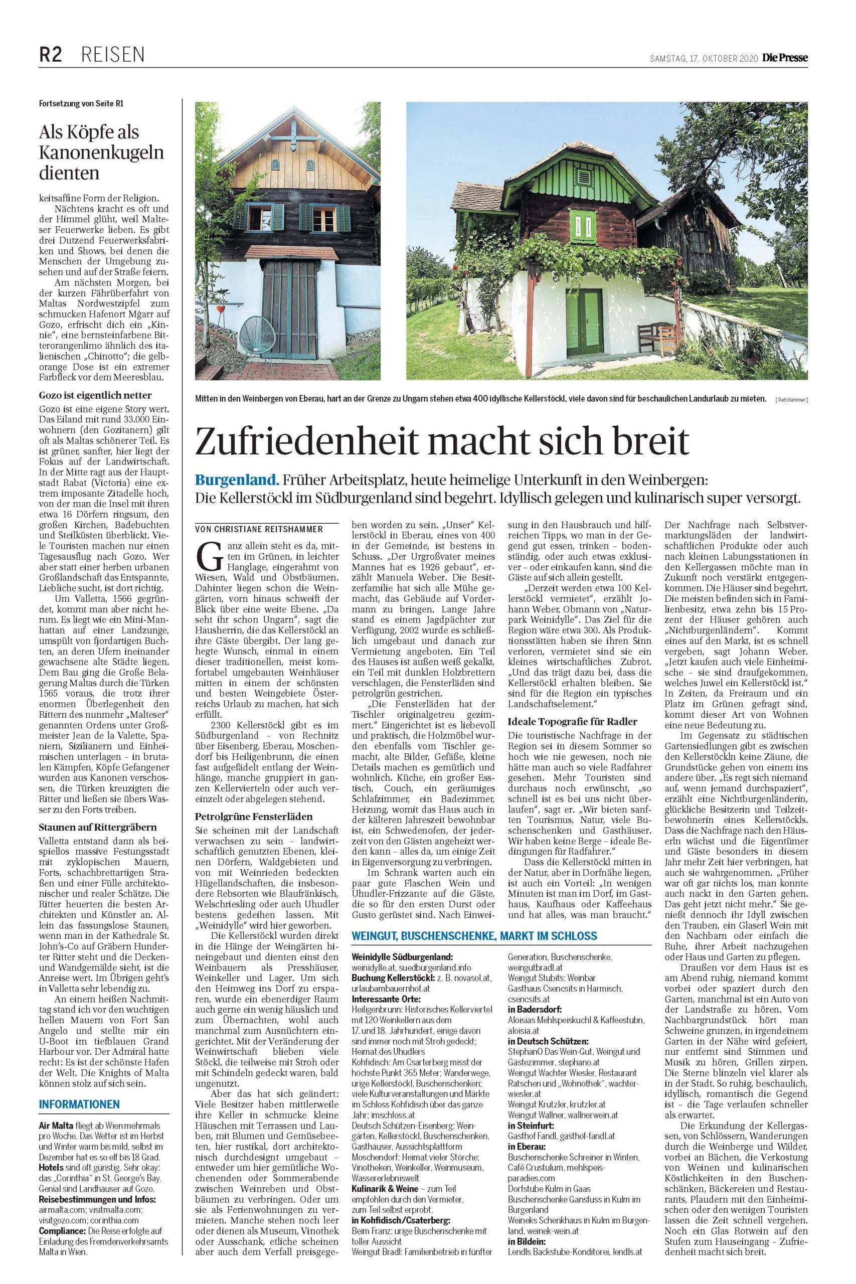 Die Presse, Oktober 2020